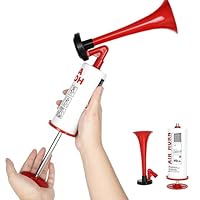 Rzspher Airhorn Druckluft Hupe, Handheld Luftdruck Fanfare Pumpe, Druckluft Hupe, Signalhorn, Air Horn Extrem Laut für Handball Fußball Stadionhorn Boot Party