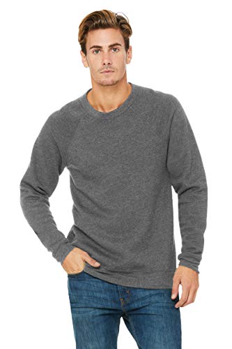 Bella + Canvas 3901 Unisex Sponge Fleece Crewneck Sweatshirt Deep Heather