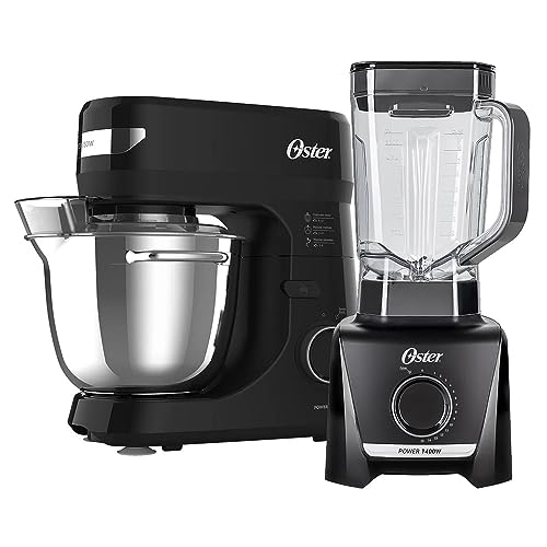 Kit Batedeira Planetária Bowl Inox III e Liquidificador 1400 Oste...