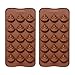Emoji Poop Silicone Mold - Comkit 15-Cavity Cute Funny Emoji Poop Emotion Baking Maker Molds Tray for Cake Decorations, Chocolate/Candy/Fondant/Gummy/Ice Cube Making