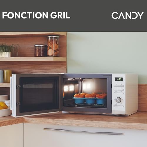 Candy Moderna CMGA23TNDW Four Micro ondes Gril Digital Fonction Décongélation Plateau Tournant 11 Niveaux de Puissance 19 Menus Auto Grille Métal Cuisson Express Sécurité Enfant - vue 6