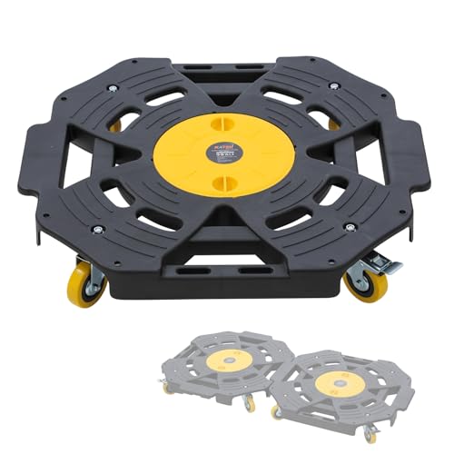 KATSU Tools Chariot à pneus – Capacité de 136 kg, connectable, chariot à roulettes robuste pour pneus, roues, meubles, appareils de déménagement et plus...
