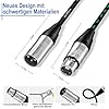 Augioth XLR to XLR Pro Mic Cable 6 meter 2-Pack Male to Female XLR Cable 3-pin Green Balanced Shielded Microphone Cable for Amplifier Mixer,Speaker Systems,Recording Studio #3