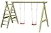 Produktbild Schaukelgestell Premium 4.2 Doppelschaukel mit Podest für Rutsche, TÜV-geprüft