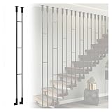 Ringhiera Per Scale Balaustra in ferro battuto a due file per scale interne, colonna di re...