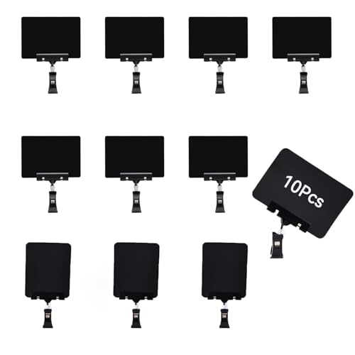 10 Pack Food Labels for Party Buffet, Double Sided Display Clips ...