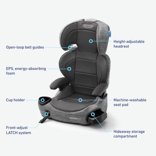Graco TurboBooster 2.0 LX Highback & Backless Booster Car Seat, Gannon - image 6