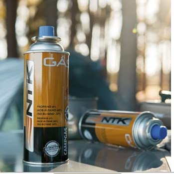 Kit Maçarico Portátil Pro Branco GT6020 + 4 Cartuchos De Gás Campgas Nautika