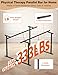 YEEZOO Parallel Bars for Physical Therapy 6FT, Adjustable Height & Width Walking Assist bar for Rehabilitation & Walking Balance Issues(6ft/183cm)