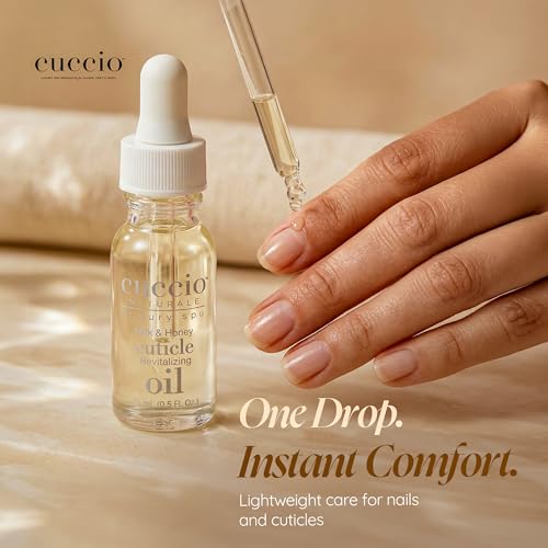 Cuccio Naturale Revitalizing Cuticle Oil - Hydrating Oil For Repaired Cuticles Overnight - Remedy For Damaged Skin And Thin Nails - Paraben/Cruelty-Free Formula - Milk And Honey - 0.5 Oz - Image 6