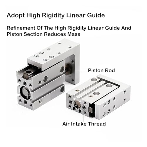 Cylindre guidage linéaire MXH16 avec course 5mm rail précision