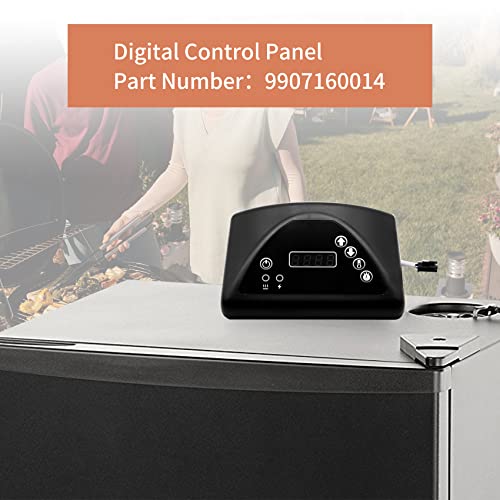 Digital Control Panel, Masterbuilt Replacement Parts, Compatible with Masterbuilt MB20071317/ 20071117/ 21071218 and More MB Electric Smoker Models Top Controller, Part Number:9907160014