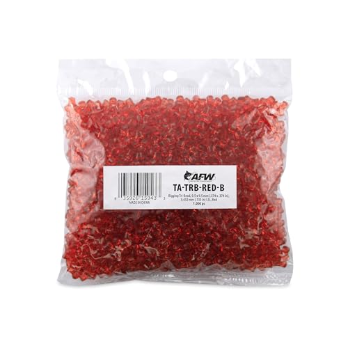 AFW Rigging Tri-Bead, 9.5 x 9.5 mm / .374 x .374 in, 3.432 mm / .135 in I.D., Red 1000 pc