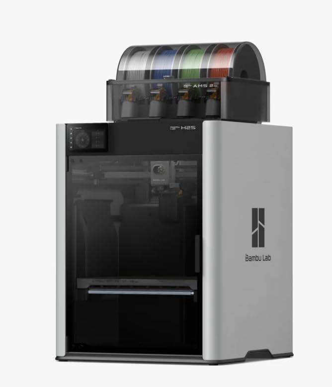Bambu Lab H2S AMS Combo Multi-color 3D Printing 340 * 320 * 340 mm Print Volume.