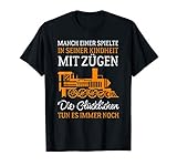 Lustiges Modellbau Sprüche Geschenk für Modellbauer, die gerne Miniaturweltenfür ihre Modellbahn erschaffen und mit ihrem Modellbau Werkzeug Modellbausätze und Panoramen basteln und Züge und Lokomotiven fahren lassen, egal ob Spur H0 oder Spur N