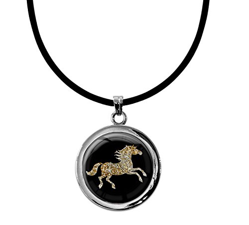 metALUm Colgante Moderno en la Forma rendonda Caballo en Oro