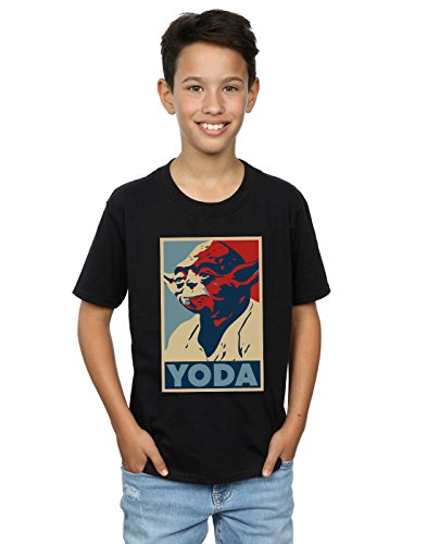 Star Wars Boys Yoda Poster T-Shirt Black 5-6 Years