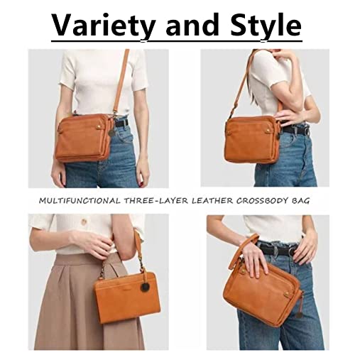 2023 Upgraded Answeryen Off-crossbody Leather Shoulder Bags and Clutches, Crossbody Leather Shoulder Bags for Women3