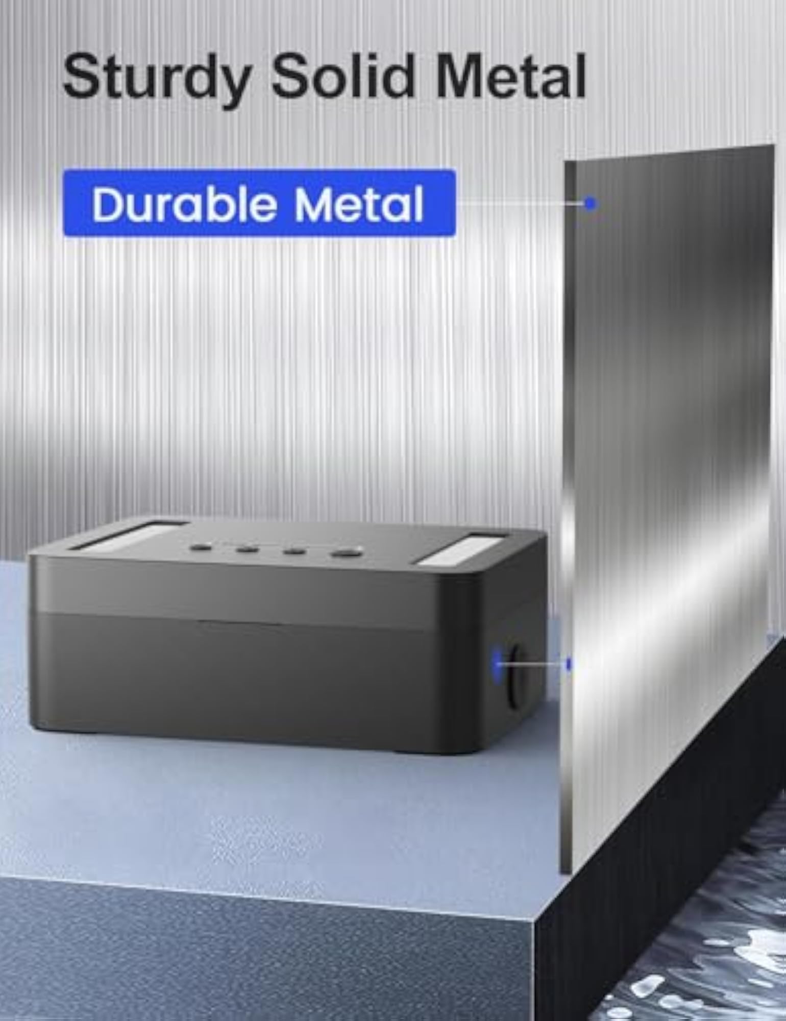 Metal Time Lock Box with Timer, Emergency Unlock