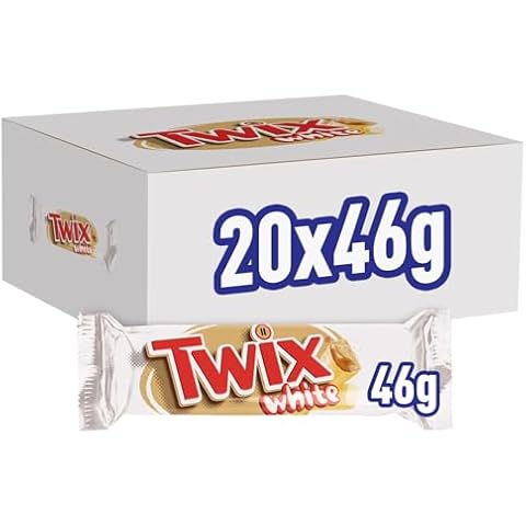 Twix White Chocolate Biscuit Bars with Caramel Cover