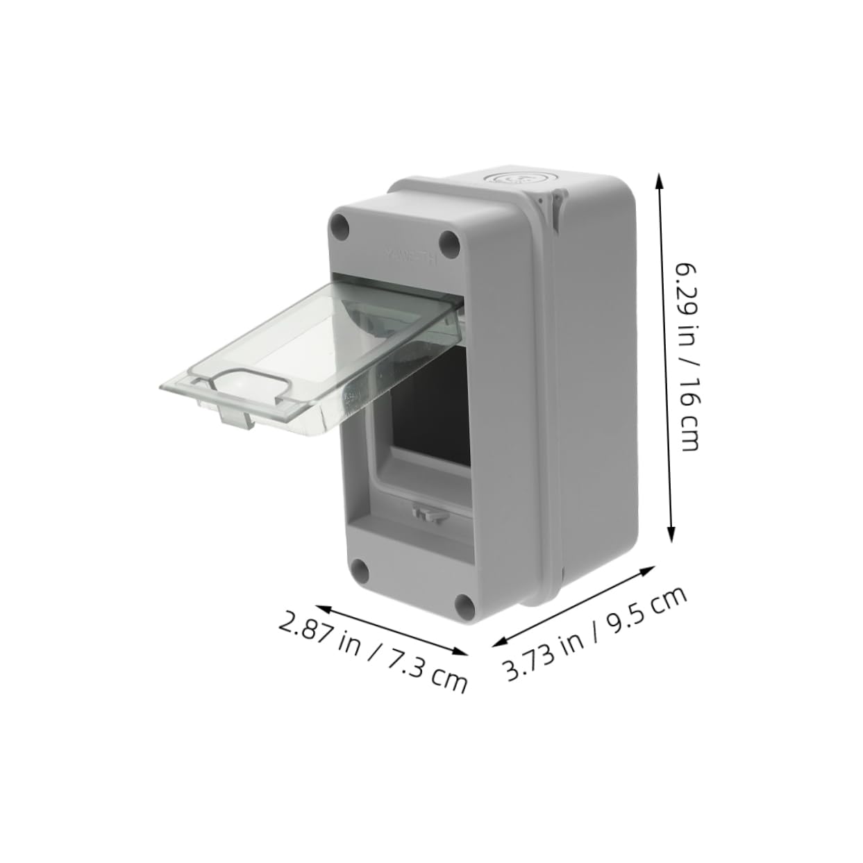 Gatuida 6pièces Boîte De Électrique Voies Avec Couvercle Transparent De Unités Pour Disjoncteurs Pour Utilisation Intérieure Et Extérieure