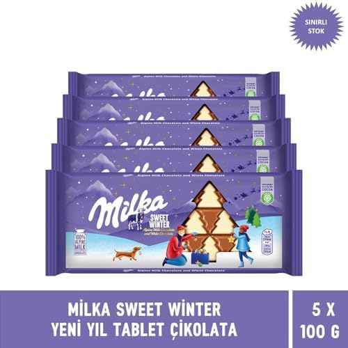 Milka Sweet Winter Yılbaşı Tablet Çikolata 100 gr - 5 Adet - Görsel 2