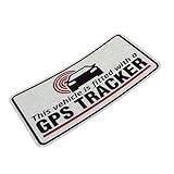 2PCS Car Sticker Decals Waterproof Vehicle Fitted with GPS Tracker Motorbike Bumper 10x5cm