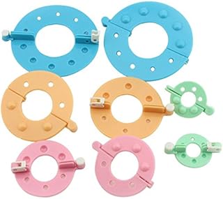 Pack of 8(4 Sizes) Essential Pom-pom Maker for Fluff Ball Weaver Needle Knitting DIY Tool (8piece-4 Size)