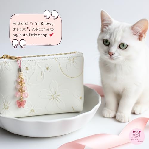 Image of SNOWY SHOP Korean Silver Bow Phone Charm - Cute Heart & Starfish Pendant | Aesthetic Korean Mobile Chain, Bag Hanging & Keychain Jewelry for Girls & Women