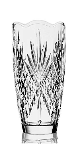 CrystalHouz Crystal Vase, Large, Clear