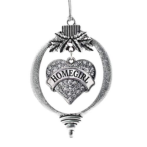 Inspired Silver - Heart Homegirl - Adorno clásico para árbol de Navidad, (clásico, corazón Homegirl)