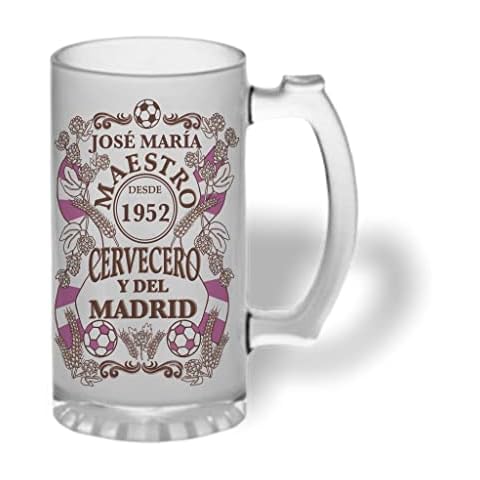 Jarra cerveza personalizada Maestro Madrid Cover