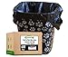 T-shirt Biodegradable Black Plastic Bag (600 ct.) Small Can Liners Thank You Grocery Shooping Size Doggy Poop Bags Compatible with Arm & Hammer Swivel Bin & Rake pooper scooper Multipurpose Bags