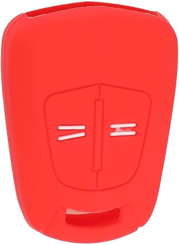 Miniatura 2 de Para Opel Rocks Vectra Zafira Key Case Silicone Key Cover Auto Car Key Shell Holder (rojo)