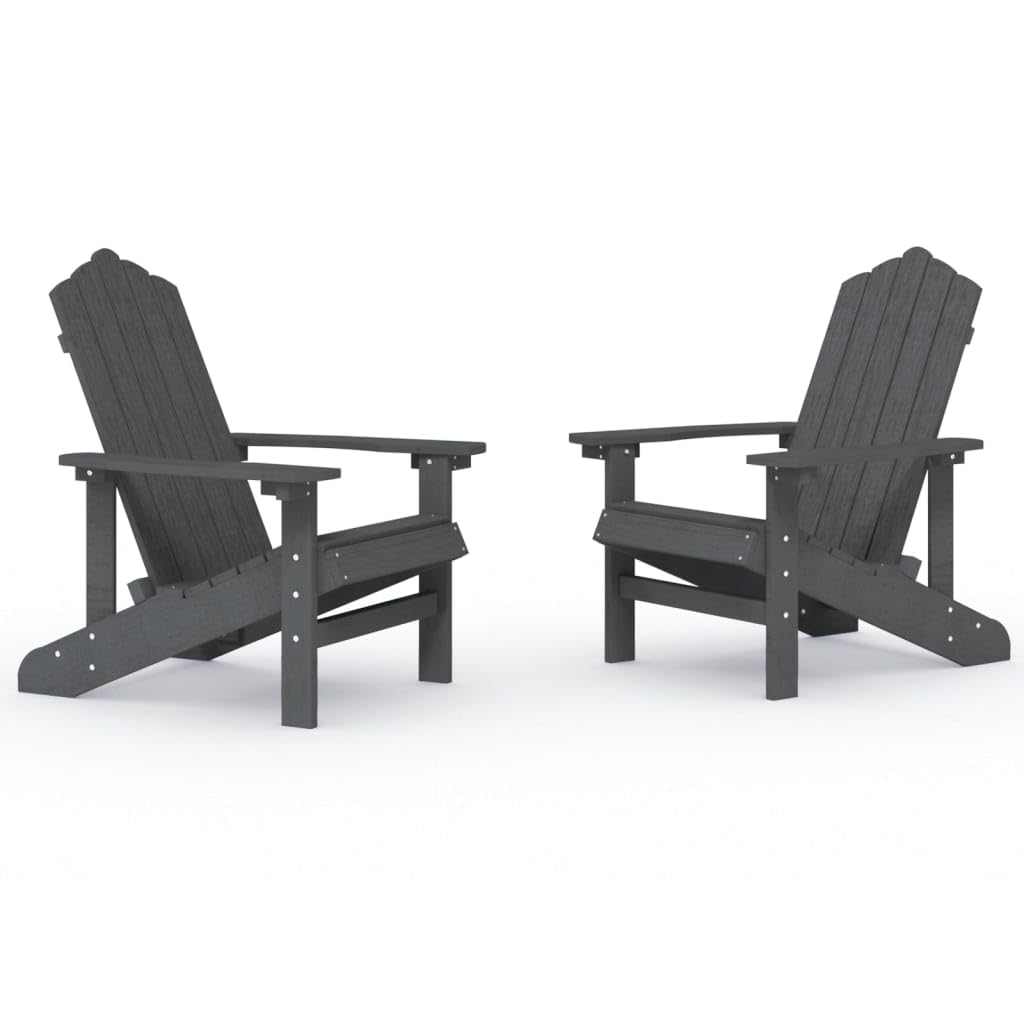 Chaise Adirondack lot de 2 pour terrasse et jardin moderne