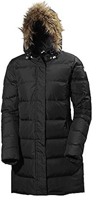Helly Hansen Mujeres Parka de plumón W Aden, Negro, L