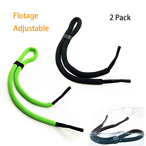 2 Packs Glasses Straps for Sports Adjustable Water Sports Safety Holder Floating Retainer