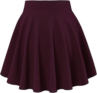 Girl's/Women's Classic &amp; Versatile Stretchy All Time Classy Mini Flared Skater Skirt