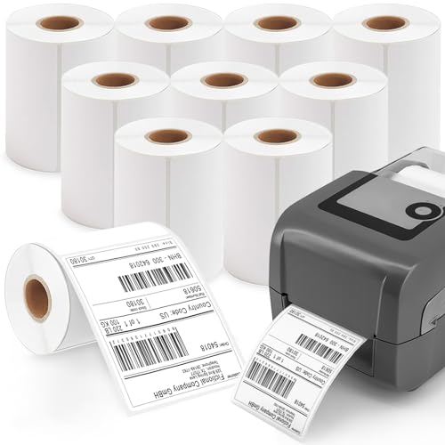 Étiquettes thermiques adhésives puissantes 10x15cm pour impression nette sans encre