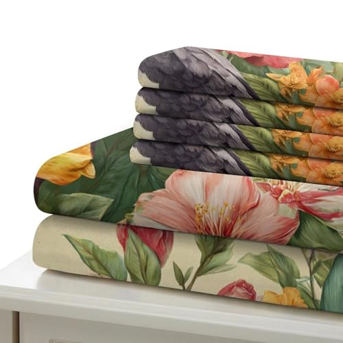 Housse de couette éléphant 260x220 parure de lit 3D microfibre douce