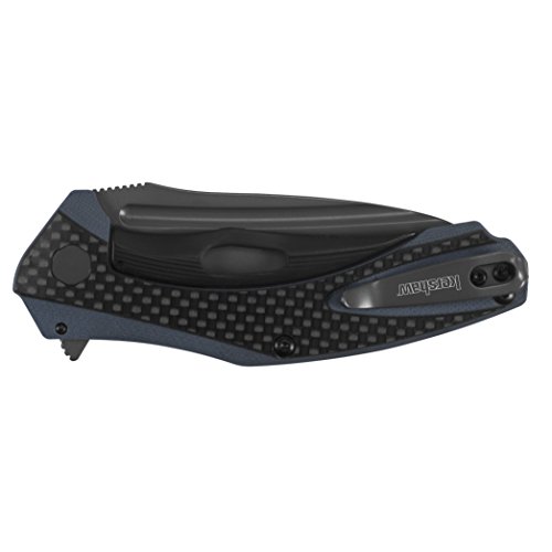 Kershaw Faca de bolso de fibra de carbono Natrix-(7007CF); 8,25 polegadas 8Cr13MoV lâmina revestida