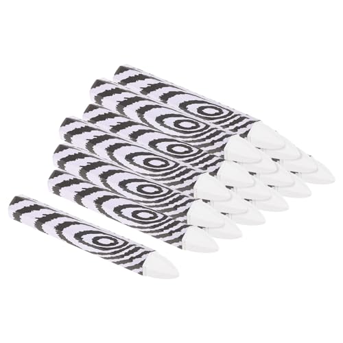 PATIKIL Lumber Marking Crayons, 18 Pack 4"x0.55" Hex Wax Tire Marker Crayons White