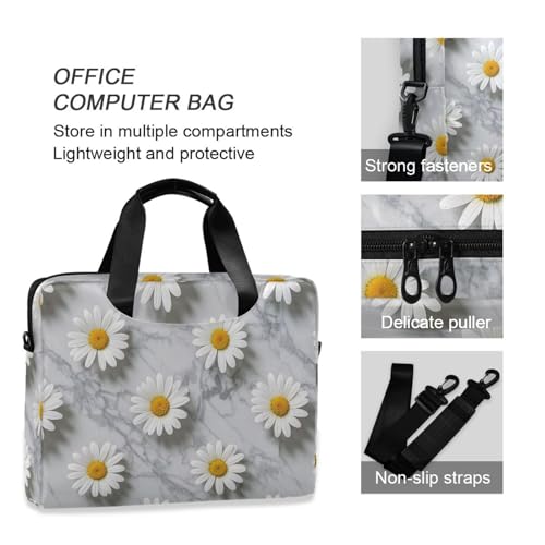 Bolso laptop con cremallera y correa ajustable 15.6 pulg miniatura 6