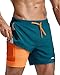 maamgic Men's Athletic Running Shorts with Liner Ultra Lightweight Workout Shorts 5