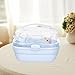 Baoblaze Portable Hamster Carrier Cage Carrying Case Lightweight for Chinchillas 360° Transparent Window 20x16x15cm Ventilation Design, Blue