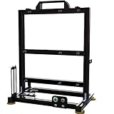 PC Test Bench Open Frame Computer Case, DIY Motherboard Case Rack Aluminum Chassis Support ITX/MATX/ATX(ATX) 120 240 360 Liquid Cooling Vertical Overclocking
