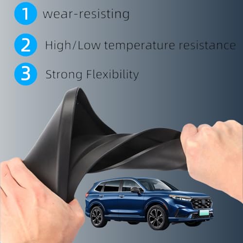 Image of No Drill Mud Flaps Splash Guards Compatible with 2023-2026 Honda CR-V CRV (Gas Only, NOT for Hybrid /PHEV),OEM Style Textured Black Custom Fit All Weather Exterior Accessories(4PCS)