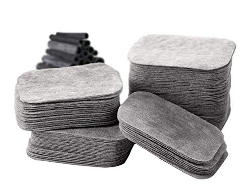 Preisvergleich Produktbild 200 STÜCKE Grau Bambuskohle Tiefenreinigung Baumwollentferner Baumwolle Reiner Baumwolle Dünne Wassereinsparung Doppelseitige Saubere Haut Freundliche Nasse Geschenk Artefakt