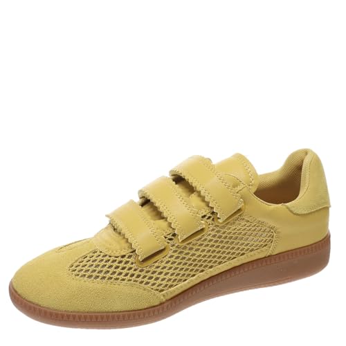 Steve Madden Women's Momentum Sneaker, Yellow, 7.5