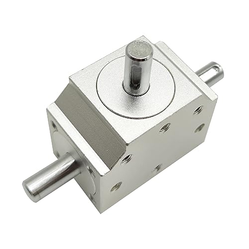 Image of 1:1 Right Angle Tapered Bevel Gearbox Mini 1 Module 20 Teeth 90 Angle Drive Steering Gear Device Simple Mechanical DIY Module with 8mm Shaft